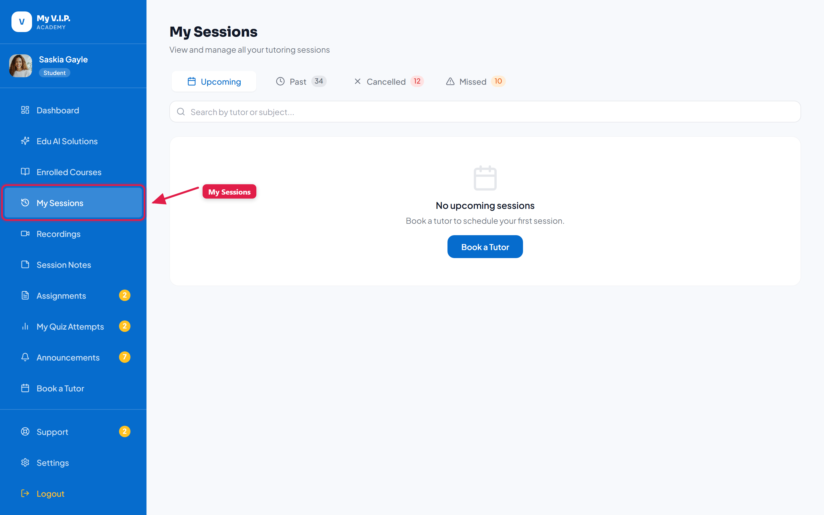 Joining a Live Session