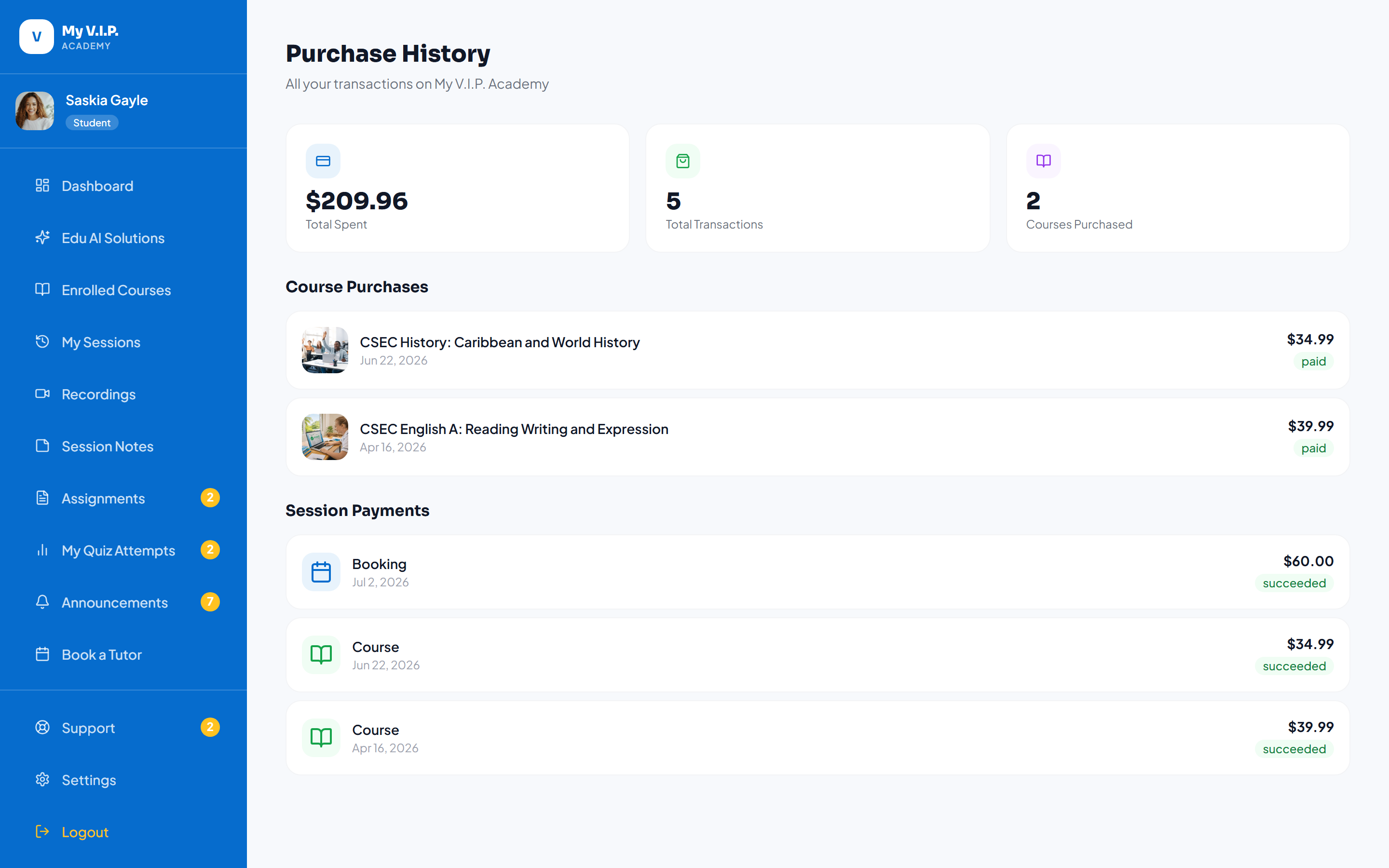 Purchase History