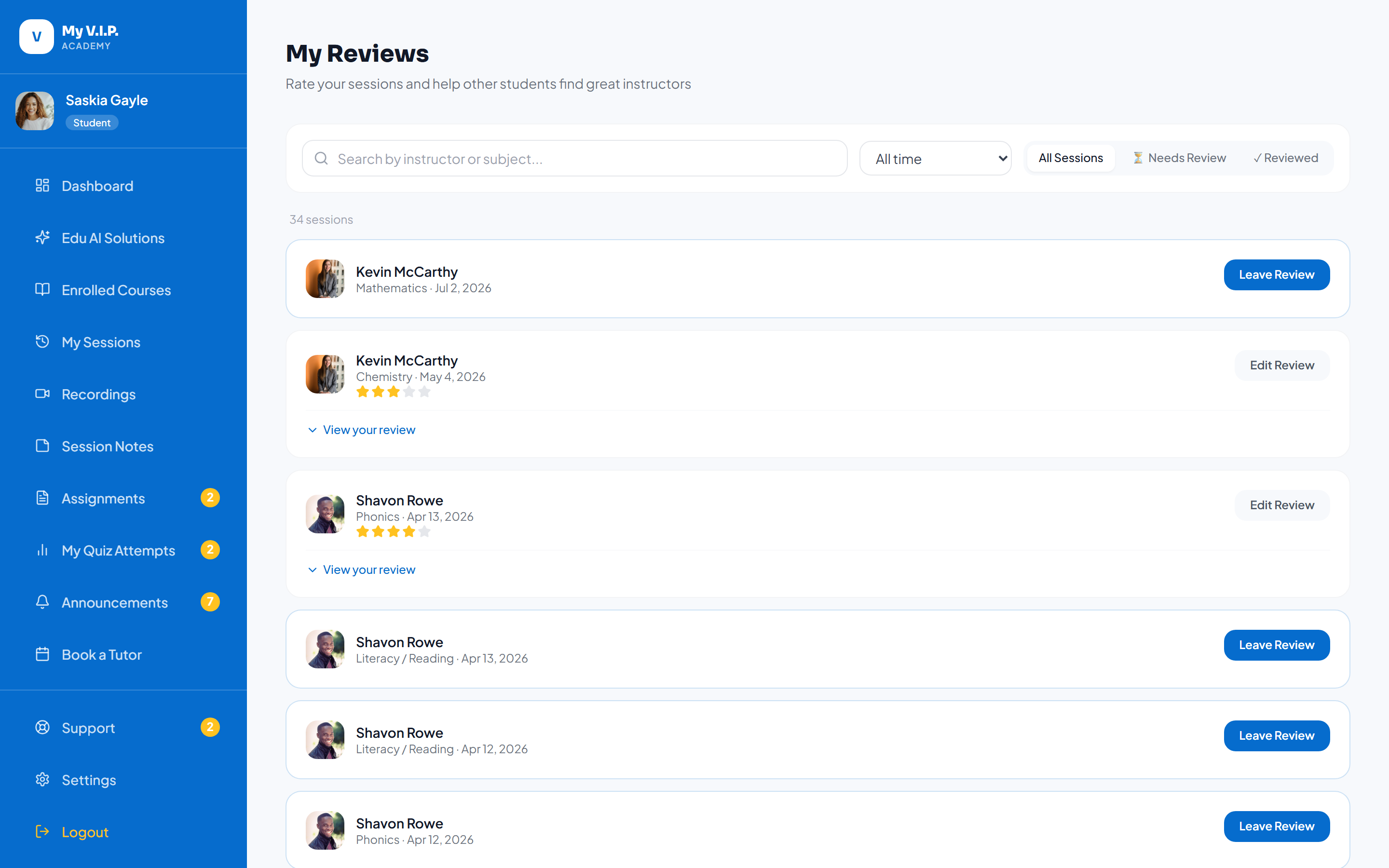 Reviews
